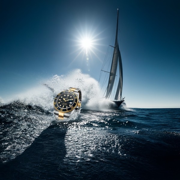 An AI-assisted image showcasing the Rolex Submariner.