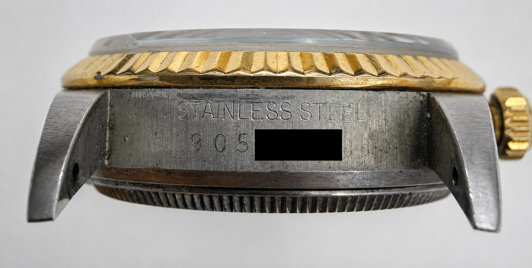 Where to find the Rolex serial number: between the lugs at 6 o'clock on pre-2005 watches and on the rehaut from 2008 onward